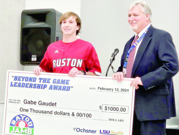 Ruston’s Gaudet receives Leadership Award